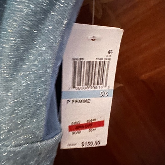 Prom dress Light Blue adjustable Spaghetti straps Size 5/6 NWT - Picture 6 of 7